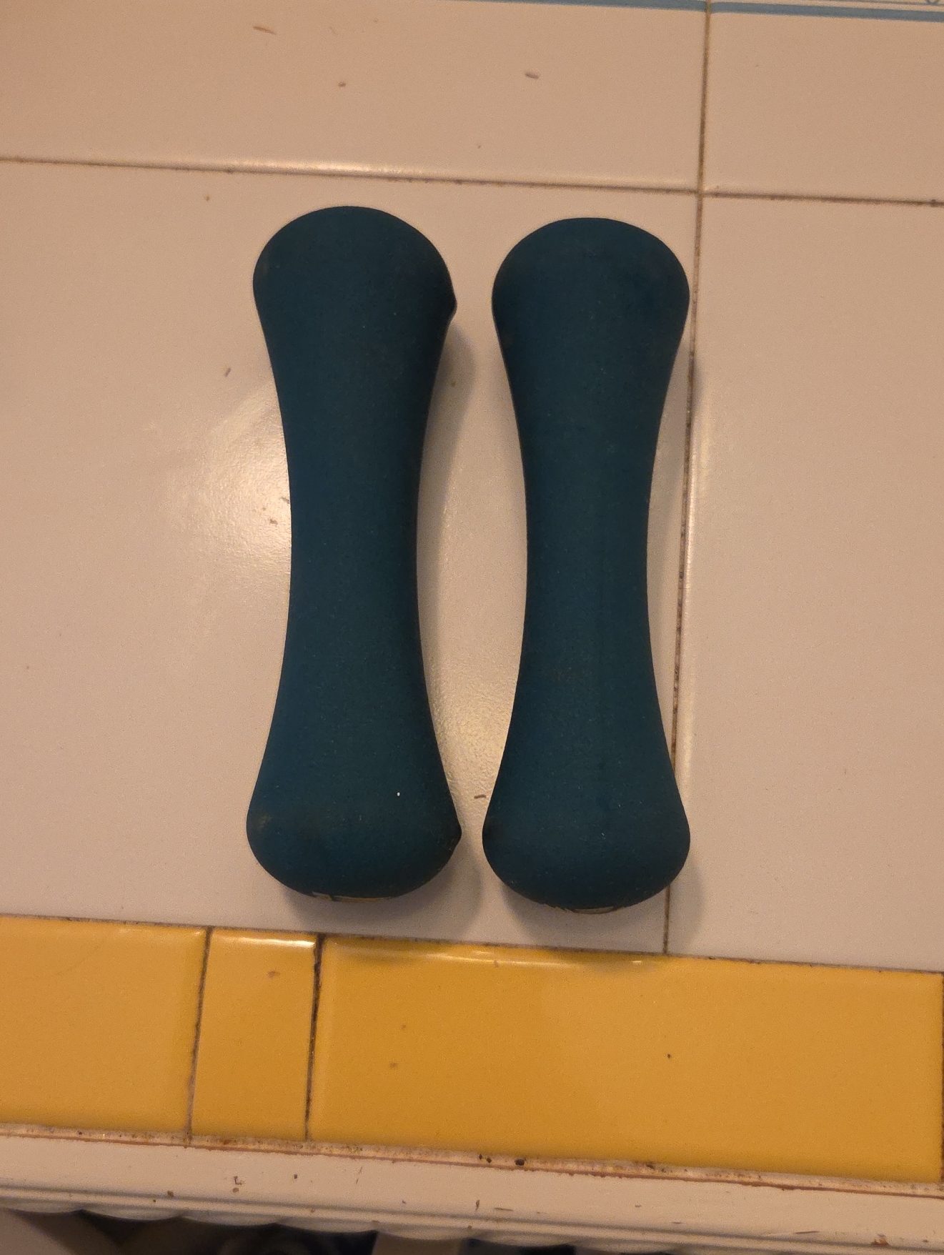 Pair Of Teal Neoprene Hand Weights 2 Lbs Each
